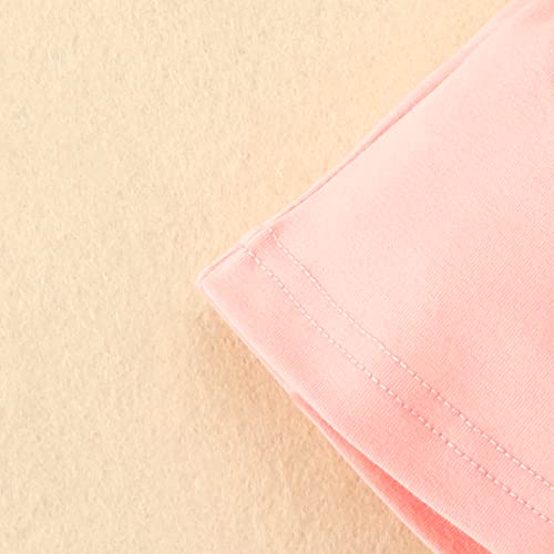 UUAISSO Ropa Para Niñas Pequeñas Con Volantes Sin Mangas Camiseta De Girasol + Pantalones Cortos Conjuntos De Diadema Para Niñas Rosa 12-18 meses