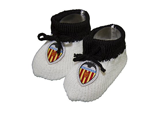 Valencia CF Patvcf Patucos, Bebés Unisex, Blanco/Naranja, Talla Única