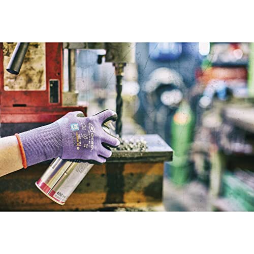 vasalat 101175312_SB5 Guantes de Trabajo, Morado/Negro, Talla 6 (Paquete de 5)