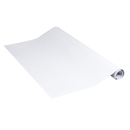 Venilia Lámina adhesiva, Mate Blanco, 67,5cm x 2m, Espesor 160 micrómetros, Vinilo autoadhesivo para muebles o cocina, decorativas papel pintado pared, PVC sin ftalatos, Fabricado en UE