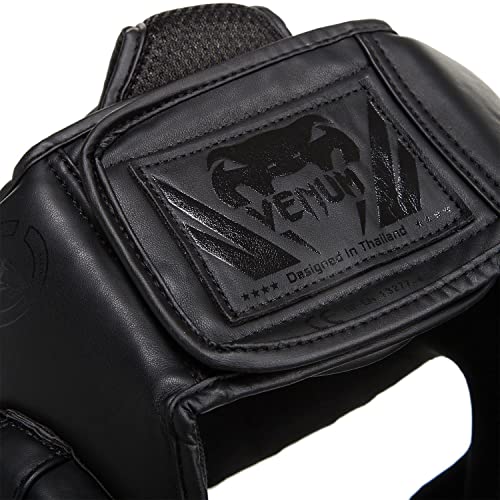 Venum Challenger 2.0 Casco MMA, Unisex Adulto, Negro/Negro Matte, Talla Única