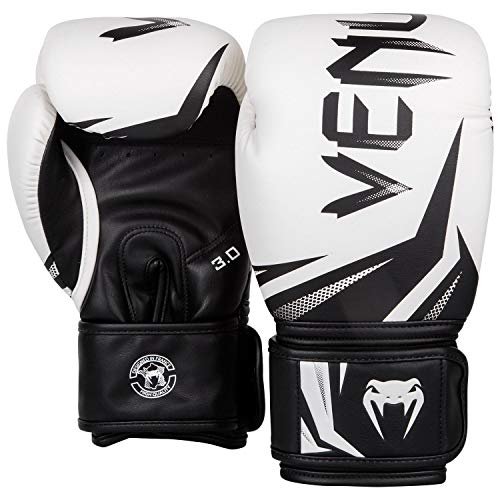 Venum Challenger 3.0 Guantes de Boxeo, Unisex Adulto, Blanco/Negro, 10 Oz