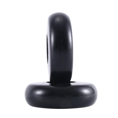 Vereen 2Conjunto Ruedas de Repuesto para Maleta de Equipaje de 55 mm x 18 mm, Ruedas Giratorias de Poliuretano, Rodamientos de Acero Al Carbono, Juegos de Reparación, Color Negro
