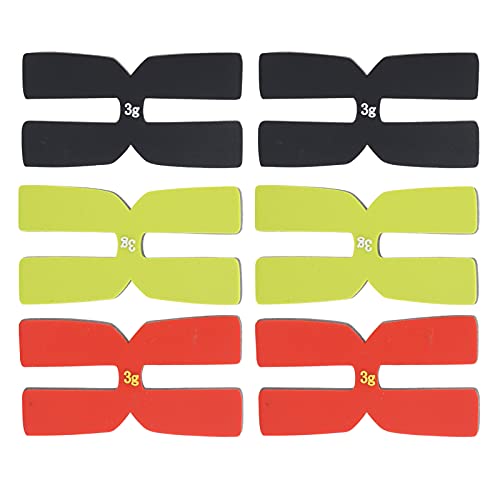 VGEBY Tiras del Equilibrio del Peso de la Raqueta de Tenis, Sistema del Equilibrio del Peso de la Raqueta de Tenis del silic¨®n del Tipo 6Pcs H