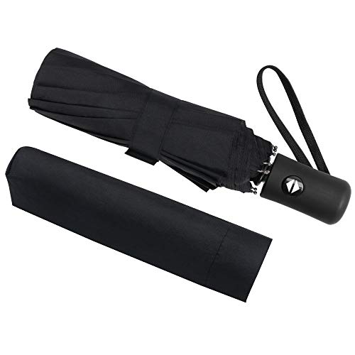 Vicloon Paraguas Plegable Automático con 8 Varillas,Abrir y Cerrar Automático,Secado Rápido 210T Tela y Mango Antideslizante – Resistente al Viento Paraguas para Adultos,Niños