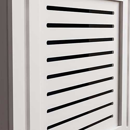 Vida Designs Milton para radiador Blanco Moderno Lacado Armario, pequeño
