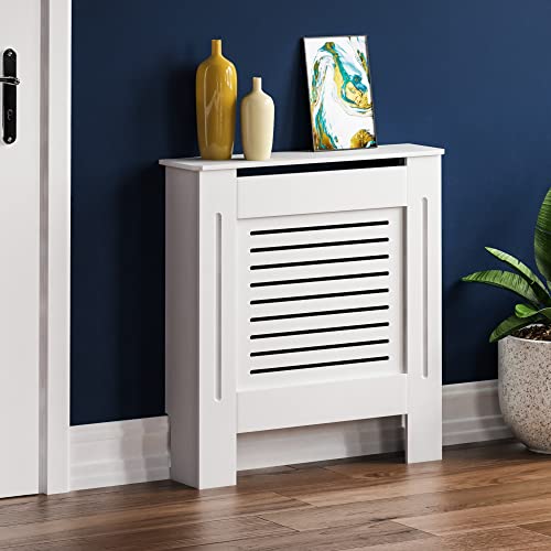 Vida Designs Milton para radiador Blanco Moderno Lacado Armario, pequeño