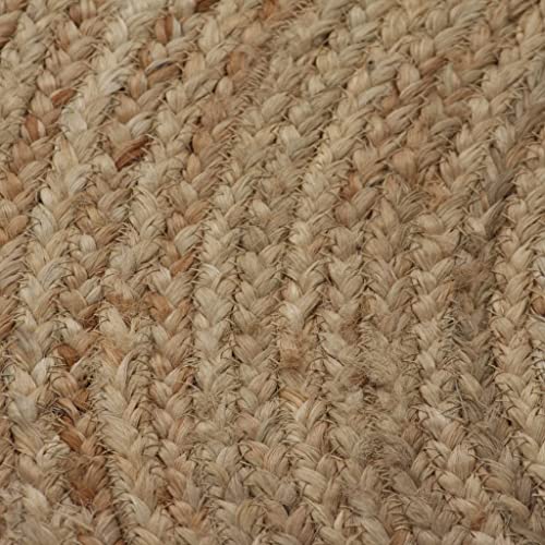 vidaXL Alfombra Redonda 120cm Yute Trenzado Decoración Casa y Hogar Moquetas