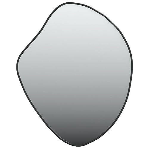 vidaXL Espejo de Pared Colgante Dormitorio Salón Sala de Estar Pasillo Tocador Comedor Cuarto de Baño Entrada Decoración Hogar Negro