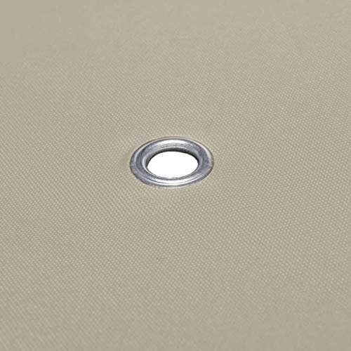 vidaXL Toldo de Cenador de Repuesto Tela Impermeable Beige 3x4 m Techo Pérgola