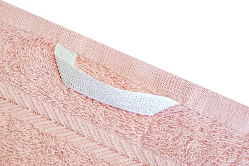 VISTE TU HOGAR Juego de 4 Toallas de Baño 30x50cm 100% Algodón, Toallas Rosa Multiusas 400g/m². Toallas de Tocador Extrasuave al Tacto