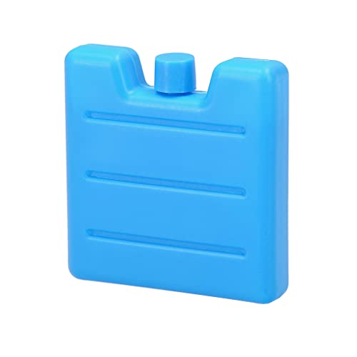 VonBueren 6 x Mini acumulador de Frio para Nevera portatil | 12h | Placas Hielo Nevera portatil pequeñas de 85 g | Azul | ca. 8 x 7,5 x 1,5 cm