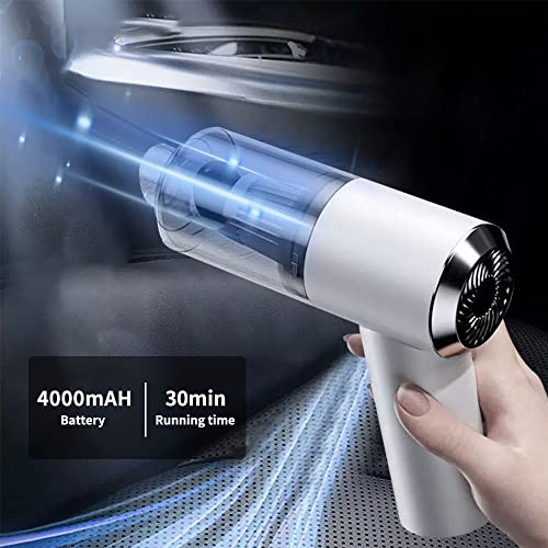 vootun 4000mAh Aspirador de Mano, 120W Aspiradora de Mano Sin Cable Potente, Aspirador Coche Pelos Mascotas,Batería, 30 Minutos de horario Laboral, 400g Peso Ligero,Elemento de Filtro Lavado