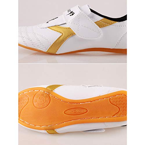 Wakects Taekwondo, Zapatillas de deporte Zapatos Kung Fu Tai Chi Transpirables para Adultos y Niños, Zapatos Deportivos Taekwondo Entrenamiento(33(215cm)-215cm