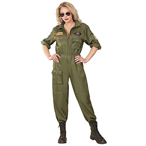 Widmann - Disfraz de piloto de caza, mono, traje de piloto, uniforme, disfraces, carnaval