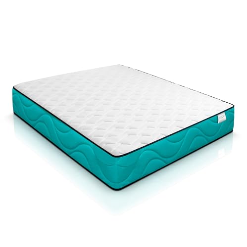WIN REST Colchón viscoelástico Altamente Transpirable Brisa, Altura 21 cm, Firmeza Media, Núcleo de Espuma de Gran Densidad, Tejido Stretch de 300g, Fibra hipoalergénica Super Soft (90x190 cm)