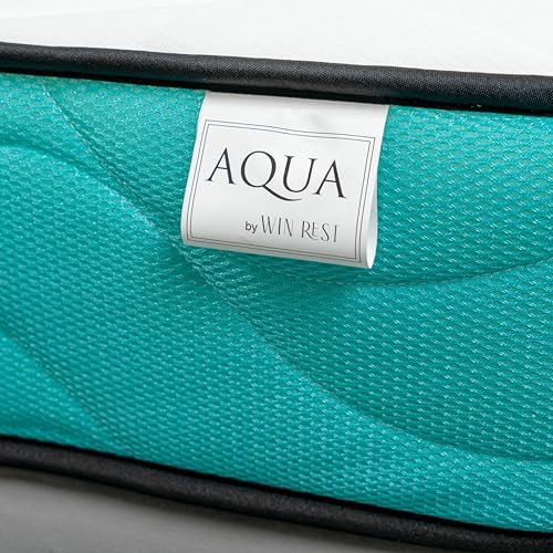 WIN REST Colchón viscoelástico Altamente Transpirable Brisa, Altura 21 cm, Firmeza Media, Núcleo de Espuma de Gran Densidad, Tejido Stretch de 300g, Fibra hipoalergénica Super Soft (90x190 cm)