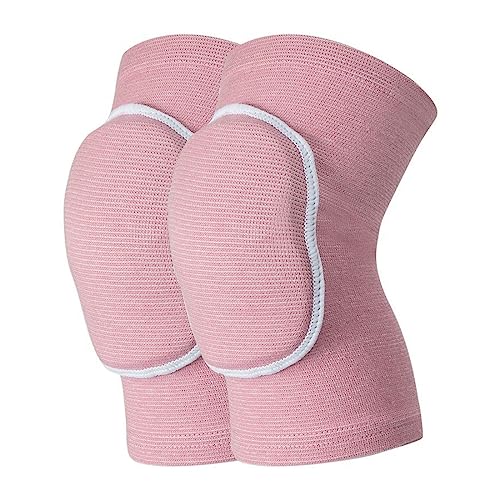 WJIAEER Paquete de 2 Rodilleras, Juego de Rodilleras Deportivas, Rodilleras de Baile, Rodilleras elásticas, Rodilleras para niños y Adultos para Baile, fútbol, ​​Trotar, Yoga, Danza