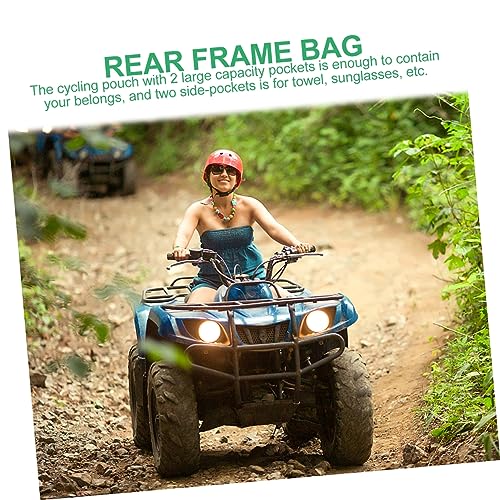 WOFASHPURET Bolso Lateral Alforjas De Antiguas Bicicleta Estática Bolsa De Cuadro Trasero Tirar Las Alforjas Bolsa De Bicicleta Bike Universal Tela Oxford Paquete De Vigas Delanteras