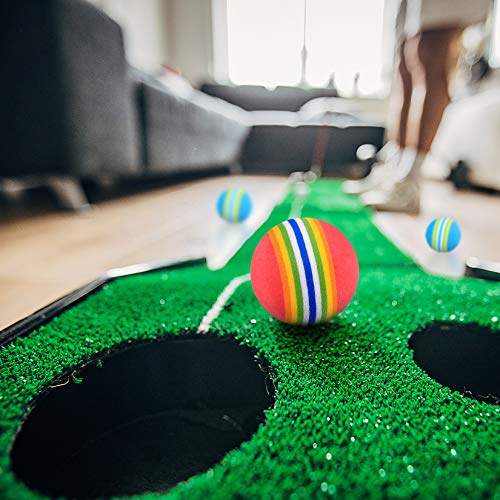 Xiaomoyu Bolas de Golf, Pelotas de Golf de Práctica, Pelotas Golf de Esponja Espuma, Parque de Bolas Colores para Niños, Interior - 26 Piezas/Rojo, Azul