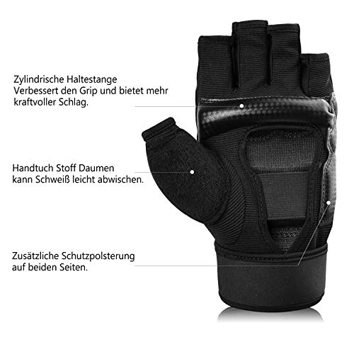 Xinluying Guantes Artes Marciales MMA Saco Boxeo Sparring Grappling Entrenamiento Combate Vendas Mano Muñeca