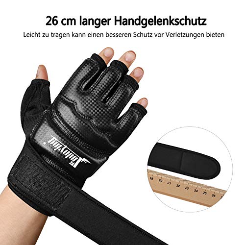 Xinluying Guantes Artes Marciales MMA Saco Boxeo Sparring Grappling Entrenamiento Combate Vendas Mano Muñeca