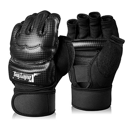 Xinluying Guantes Artes Marciales MMA Saco Boxeo Sparring Grappling Entrenamiento Combate Vendas Mano Muñeca