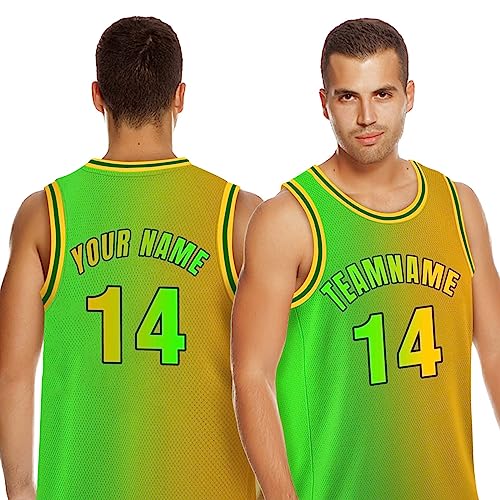Xiuyours Camiseta Baloncesto Personalizada Nombre Número para Hombre Niño, Camisetas Gym Tirantes Personalizable Baloncesto Regalos Originales, S~4XL