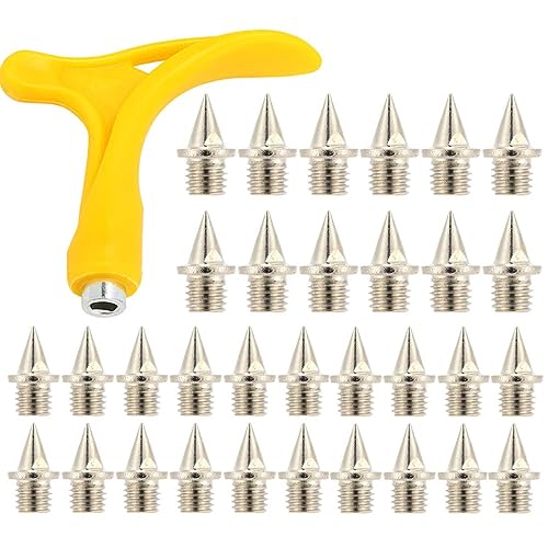 XPEX 32 Piezas de Repuesto de Clavos Añade un Extractor de Clavos de Atletismo Zapatos de Pista Clavos para Zapatillas de Correr