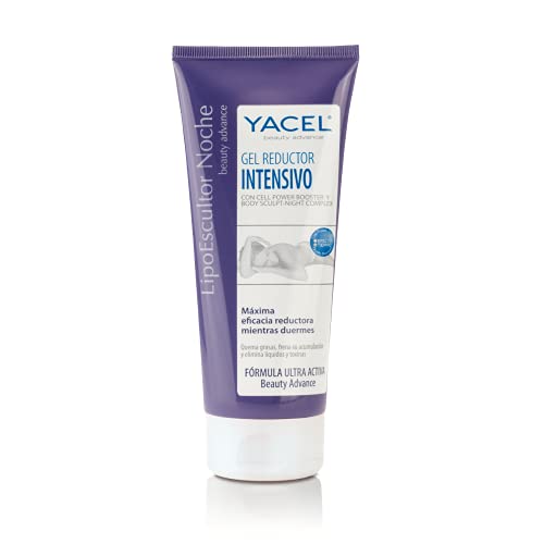 Yacel Lipoescultor Noche | Gel Lipe-Reductor Quemagrasas Noche | Reduce Grasas Localizadas y Elimina Líquidos | Apto en periodo de Lactancia | 200ml