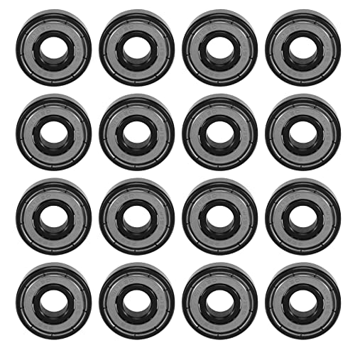 Yeruvce 16 Piezas de CeráMica 608 Rodamientos 8X22X7Mm ABEC-11 HíBrido 6 Bolas Blancas ZrO2 Rodamiento de Patineta Patinaje Rodillo en LíNea
