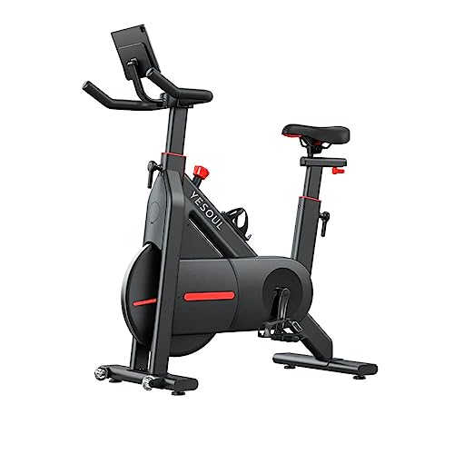 YESOUL, Bicicleta Estática Conectada Xiaomi YS-BC1, App incluida, Correa transmisión silenciosa, Color Negro Brillo