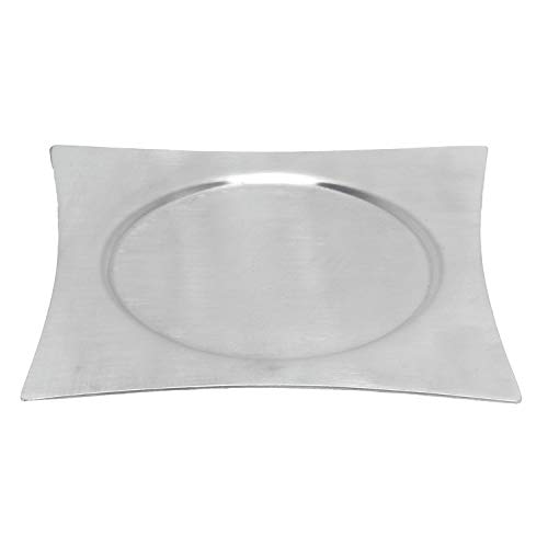 Zap Impex® Juego de 6 Posavasos Cuadrados con Soporte de Acero Inoxidable para Evitar Manchas y arañazos por Zumo, Vasos, Barras, Vasos de Bebidas, Tazas de café