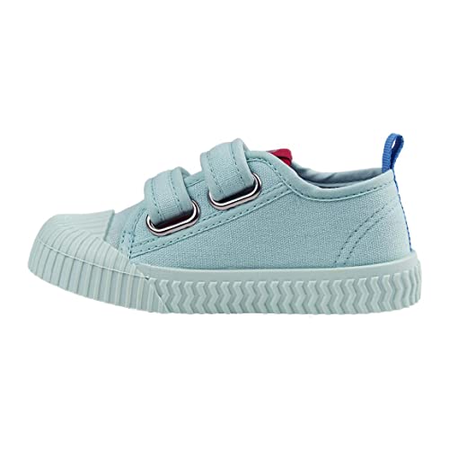 Zapatillas de La Patrulla Canina - Color Blanco - Talla 24 - Cierre con 2 Tiras de Velcro - Zapatillas de Lona Infantiles con Suela y Puntera de PVC - Producto Original Diseñado en España