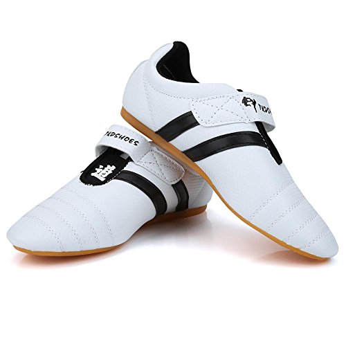 Zapatillas de Taekwondo, Artes Marciales Zapatillas de Entrenamiento Zapatillas de Boxeo Karate Kung Fu Tai Chi Zapatos de Rayas reemplazo para Hombres Mujeres Niños