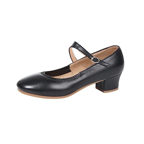 Zapatos de Baile para Mujer Zapatos de Danza con Tacón (Nergo, Numeric_37)