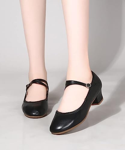 Zapatos de Baile para Mujer Zapatos de Danza con Tacón (Nergo, Numeric_37)