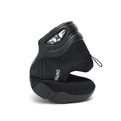 Zapatos de jazz de las mujeres con cordones Zapatos de baile de malla transpirable amortiguador de aire señora Split Sole Plataforma Zapatillas de danza, color, talla 37 EU