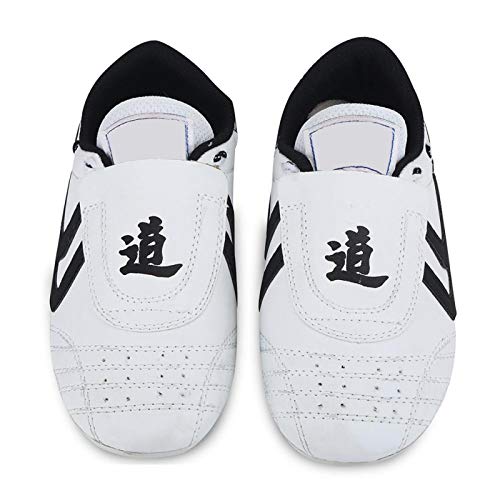 Zapatos de Taekwondo, Zapatos Ligeros y Transpirables de Artes Marciales para niños, Adolescentes, Taekwondo, Deporte, Boxeo, Kung fu Taichi(36)