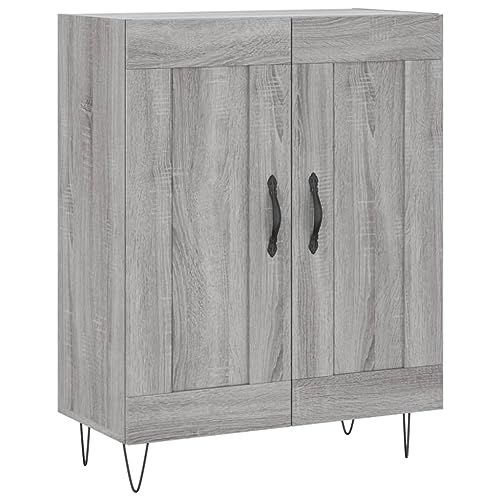 ZEYUAN Aparador de Madera de ingeniería Gris Sonoma 69,5x34x90 cm, Aparadores para Salon, Aparador Entrada Recibidor, Aparador Cocina, Vitrinas para Salon, Muebles Auxiliares 830194