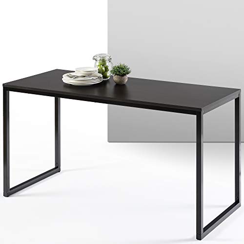 ZINUS Jennifer 140 cm Escritorio para ordenador portátil | Escritorio de estudio para oficina en casa | Montaje sencillo | Estructura metálica | Espresso profundo