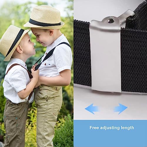 ZLXFT Tirantes Pajaritas Set para Niños, Tirantes Ajustables para Niños,Tirantes Ajustables en Forma de Y con Pajaritas,Niños Tirantes Conjuntos de Pajarita,Pajaritas Unisex niños