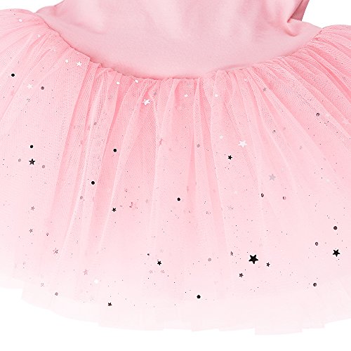 ZNYUNE Niña Tutu Vestido de Ballet Danza Clásico B184 Melocotón M