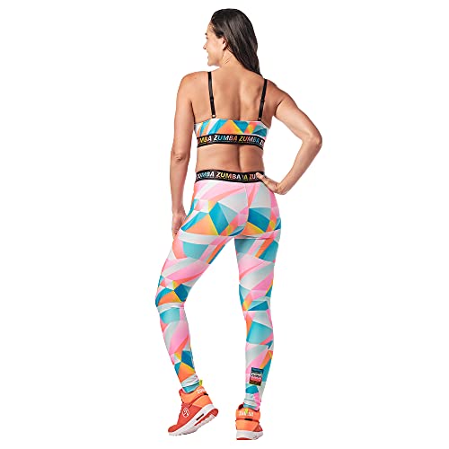 Zumba Bralette Mujer Fitness Workout Sujetador Deportivo Activo Sports Bra, Dance in Multicolor, XXL Women's